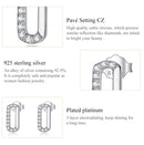 S925 Sterling Silver Mini Paperclip Ear Studs Women Earrings