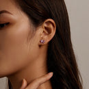 S925 Sterling Silver Pink Butterfly Ear Studs Women Earrings