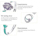 S925 Sterling Silver Carnation Women Open Ring