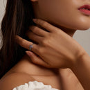 S925 Sterling Silver Carnation Women Open Ring