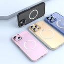 TOTUDESIGN AA-070 Sparkling Series MagSafe Magnetic Transparent PC TPU Phone Case For iPhone 13(Black)