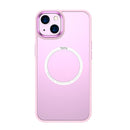 TOTUDESIGN AA-070 Sparkling Series MagSafe Magnetic Transparent PC TPU Phone Case For iPhone 13 Pro(Pink)