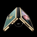 For Samsung Galaxy Z Fold3 5G GKK Electroplating Painted Tempered Glass Phone Case(Spade)
