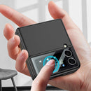 For Samsung Galaxy Z Flip3 5G GKK Integrated Ultra-thin Full Coverage Phone Flip Case(Dark Green)