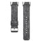 For Fitbit Charge 5 Nylon Canvas Watch Band(Black Grey)