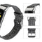 For Fitbit Charge 5 Nylon Canvas Watch Band(Black Grey)