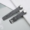 For Fitbit Charge 5 Nylon Canvas Watch Band(Black Grey)