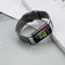 For Fitbit Charge 5 Nylon Canvas Watch Band(Black Grey)
