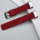 For Fitbit Charge 5 Nylon Canvas Watch Band(Red)