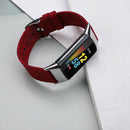 For Fitbit Charge 5 Nylon Canvas Watch Band(Red)
