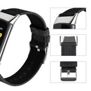 For Fitbit Charge 5 Nylon Canvas Watch Band(Denim Black)
