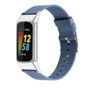 For Fitbit Charge 5 Nylon Canvas Watch Band(Denim Light Blue)