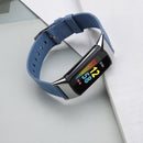 For Fitbit Charge 5 Nylon Canvas Watch Band(Denim Light Blue)
