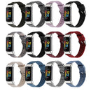 For Fitbit Charge 5 Nylon Canvas Watch Band(Purple Red)