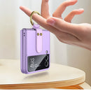For Samsung Galaxy Z Flip3 5G GKK Ultra-thin PC Full Coverage Phone Flip Case with Ring Holder(Black)