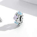 S925 Sterling Silver Butterfly Love Flower Beads DIY Bracelet Necklace Accessories