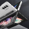 For Samsung Galaxy Z Fold3 5G GKK Ultra-thin Full Coverage Phone Flip Case with Pen Slot(Grey)