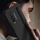 For Samsung Galaxy Z Fold3 5G GKK Ultra-thin Full Coverage Phone Flip Case with Pen Slot(Grey)