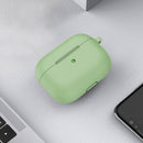 Thicken Silicone Round Bottom Earphone Protective Case with Hook For AirPods 3(Mint Green)