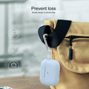 Thicken Silicone Round Bottom Earphone Protective Case with Hook For AirPods 3(Light Purple)