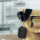 Thicken Silicone Round Bottom Earphone Protective Case with Hook For AirPods 3(Black)