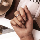 S925 Sterling Silver Hollow Butterfly Women Open Ring