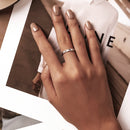 S925 Sterling Silver Hollow Butterfly Women Open Ring