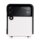 For Samsung Galaxy Z Flip3 5G Carbon Fiber Texture Phone Case(White)