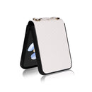 For Samsung Galaxy Z Flip3 5G Carbon Fiber Texture Phone Case(Black)
