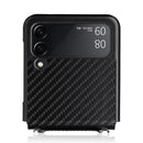 For Samsung Galaxy Z Flip3 5G Carbon Fiber Texture Phone Case(Black)