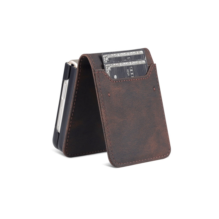 For Samsung Galaxy Z Flip3 5G AZNS Dream II Skin Feel PU+TPU Horizontal Flip PU Phone Case(Coffee)