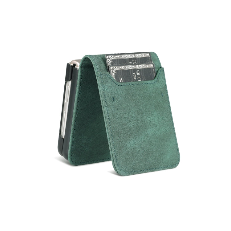 For Samsung Galaxy Z Flip3 5G AZNS Dream II Skin Feel PU+TPU Horizontal Flip PU Phone Case(Green)