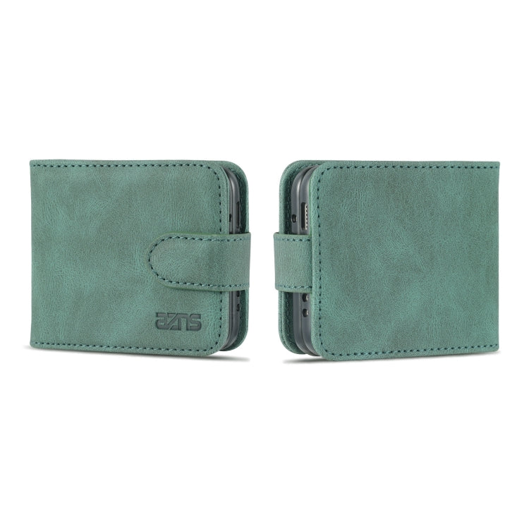 For Samsung Galaxy Z Flip3 5G AZNS Dream II Skin Feel PU+TPU Horizontal Flip PU Phone Case(Green)