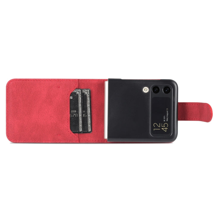 For Samsung Galaxy Z Flip3 5G AZNS Dream II Skin Feel PU+TPU Horizontal Flip PU Phone Case(Red)