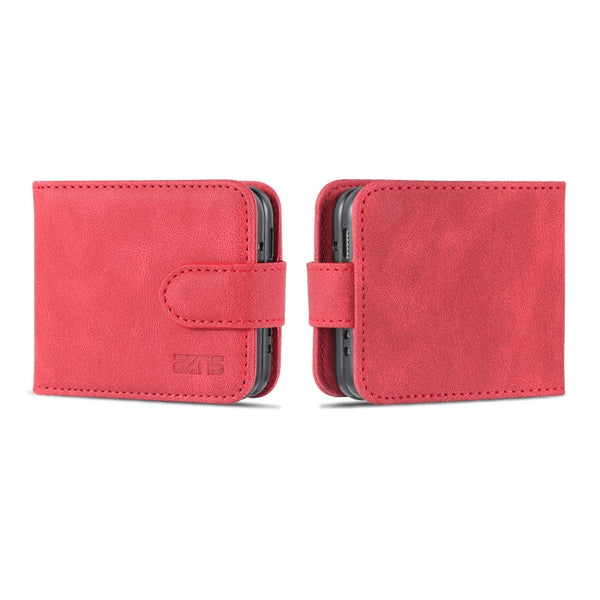 For Samsung Galaxy Z Flip3 5G AZNS Dream II Skin Feel PU+TPU Horizontal Flip PU Phone Case(Red)