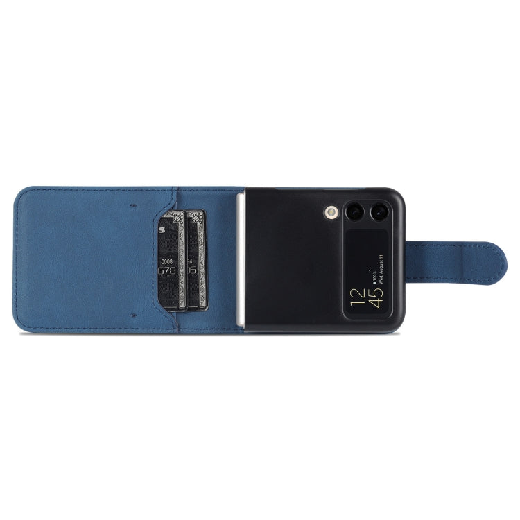 For Samsung Galaxy Z Flip3 5G AZNS Dream II Skin Feel PU+TPU Horizontal Flip PU Phone Case(Blue)