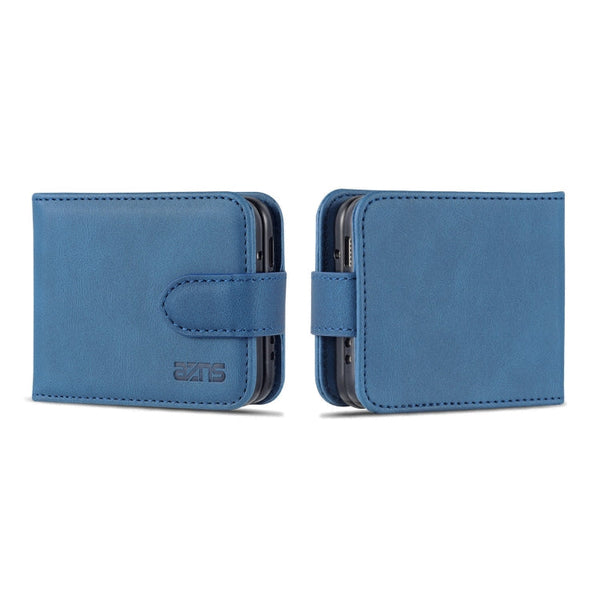 For Samsung Galaxy Z Flip3 5G AZNS Dream II Skin Feel PU+TPU Horizontal Flip PU Phone Case(Blue)