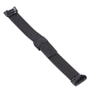 For Fitbit Charge 4 Double Insurance Buckle Milanese Watch Band(Black)