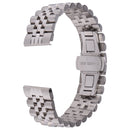 20mm Five-bead Stainless Steel Watch Band(Silver)
