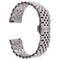 20mm Five-bead Stainless Steel Watch Band(Silver)
