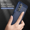 For Samsung Galaxy A13 5G Brushed Texture Carbon Fiber TPU Phone Case(Navy Blue)