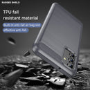 For Samsung Galaxy A13 5G Brushed Texture Carbon Fiber TPU Phone Case (Grey)