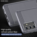 For Samsung Galaxy A13 5G Brushed Texture Carbon Fiber TPU Phone Case (Grey)