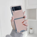 For Samsung Galaxy Z Flip3 5G Mirror Shockproof TPU Phone Protective Case(Rose Pink)