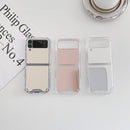For Samsung Galaxy Z Flip3 5G Mirror Shockproof TPU Phone Protective Case(Rose Pink)