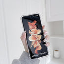 For Samsung Galaxy Z Flip3 5G Mirror Shockproof TPU Phone Protective Case(Rose Pink)