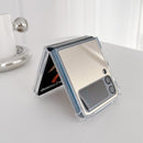For Samsung Galaxy Z Flip3 5G Mirror Shockproof TPU Phone Protective Case(Rose Pink)