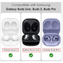 For Samsung Galaxy Buds Live / Buds 2 / Buds Pro / Buds 2 Pro Shockproof Carbon Fiber Luggage Earphone Protective Case with Hook(Black)