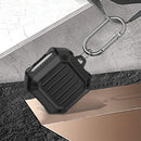 For Samsung Galaxy Buds Live / Buds 2 / Buds Pro / Buds 2 Pro Shockproof Carbon Fiber Luggage Earphone Protective Case with Hook(Green)