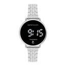 SANDA 8011 Touch Screen LED Digital Display Round Dial Electronic Watch for Men(Silver)